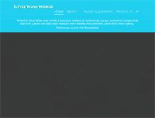 Tablet Screenshot of littlewingworld.com